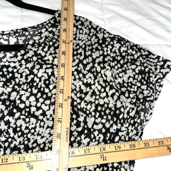 H&M Womens Black & White Patterned Blouse S - Picture 5 of 5
